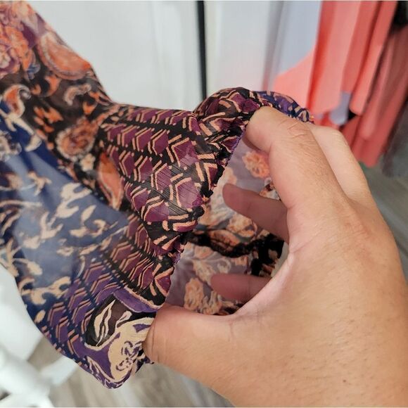 Fate mixed print long sleeve blouse - Picture 8 of 11